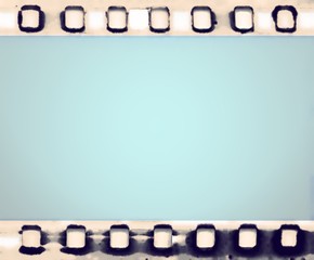 Vintage film strip frame in cartoon style