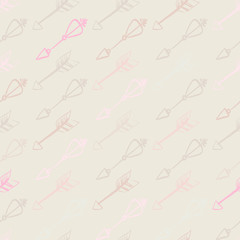 Hand drawn arrows seamless pattern