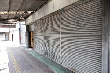 社会　シャッター商店街　時代の流れ