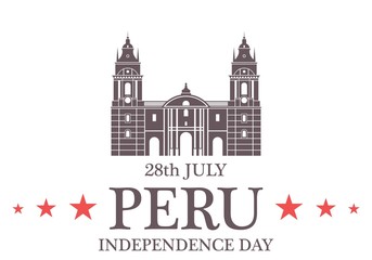 Fototapeta na wymiar Independence Day. Peru