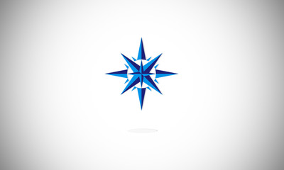 logo compas. Windrose navigation icons. Compass symbols. Coordinate system sign © citoart