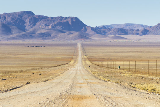 The D707, scenic road  through the Tiras mountains, Namibia