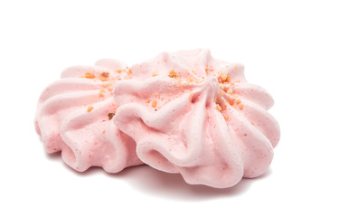 meringue cake isolated