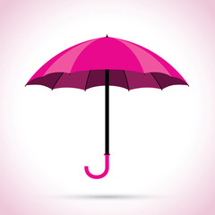 pink umbrella and a rain background