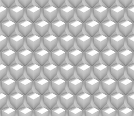 seamless polygon object background in shades of white 