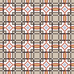 Seamless background image of square round cross geometry frame kaleidoscope