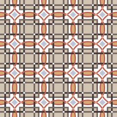 Seamless background image of square round cross geometry frame kaleidoscope