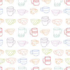 cute mugs and cups background