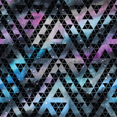 Fototapeta premium Galaxy seamless pattern.