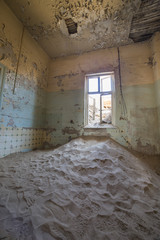 Abandoned houses in Kolmanskop, Namibia