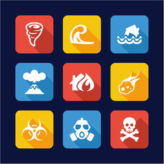 Armageddon Icons Flat Design