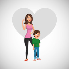 Happy mothers design. white background. celebration concept