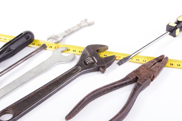 work tool and tape measure