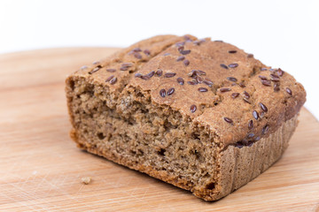 Chrono homemade bread with copy space
