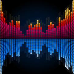 Obraz premium Abstract music equalizer.