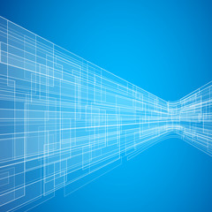 Blue Futuristic Background