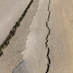 Cracked road