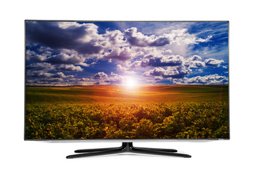 monitor isolated on white