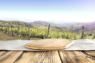 desk and landscape 