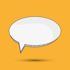 Communication design. bubble icon. talk and comic concept