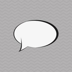 Communication design. bubble icon. talk and comic concept