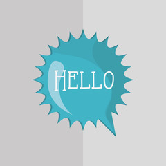 Communication design. bubble icon. talk and comic concept