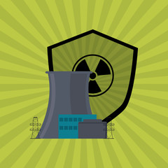Industrial security design. safety icon. protection concept