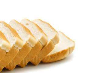 Delicious Sliced Bread isolated on white background