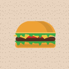 Sandwich design. healthy food. menu icon 