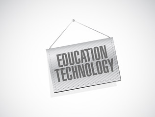 education technology banner sign concept
