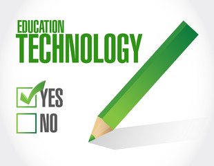 education technology approval sign concept