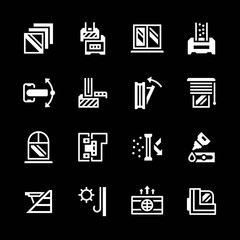 Set icons of modern window