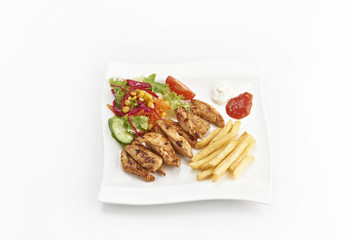 chicken dinner plate