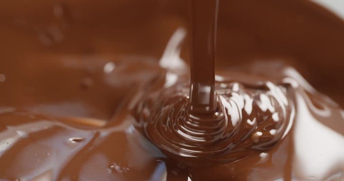 dark melted chocolate flow, prores 4k footage