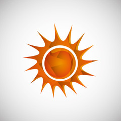 Sun design. abstract icon. summer concept
