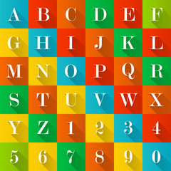 Alphabet and numerals