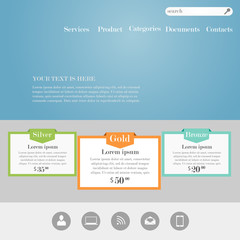 Obraz premium Web site design template