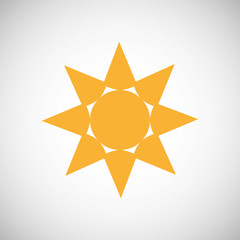 Sun design. abstract icon. summer concept