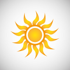 Sun design. abstract icon. summer concept