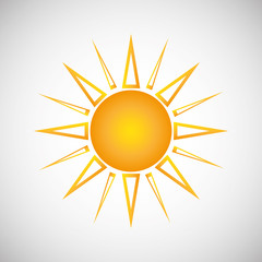 Sun design. abstract icon. summer concept