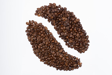 Kaffebohne aus Kaffeebohnen