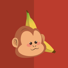 Monkey design, animal  and cartoon concept