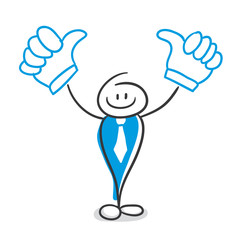 Stick Figure Series Blue / Karriere