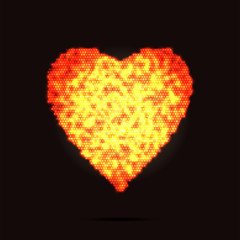 Red Vector Love Heart