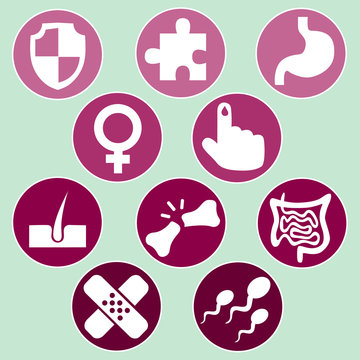 Medical icons set