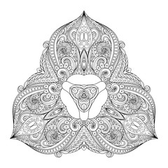 Fototapeta premium Vector Beautiful Deco Black Triangle