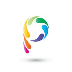 Colorful P Logo