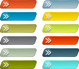 Simple web buttons vector pack