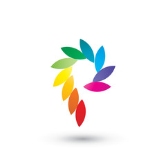 Colorful P Logo