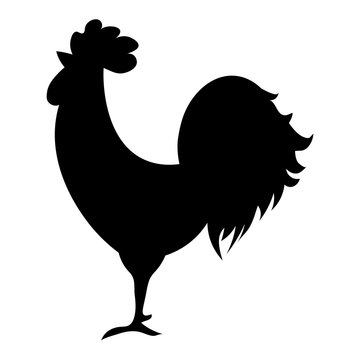 Cock  simple icon app or web. Cock icon sign. Cock icon ui. Cock icon flat eps. Cock icon art. Cock icon draw. Rooster  Flat design style vector illustrations set of icons and logos. white on blue